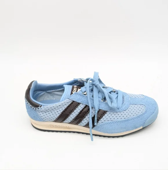 Adidas Wales Bonner SL76 Ash Blue Sneakers Size Womens 7.5 - Picture 9 of 14